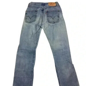 Vintage Levi’s light wash 501 straight leg denim